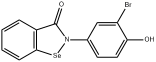 1,2-Benzisoselenazol-3(2H)-one, 2-(3-bromo-4-hydroxyphenyl)- 结构式