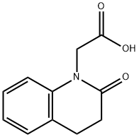 (2 - 氧代-3,4 - 二氢-2H-喹啉-1 - 基) - 乙酸 结构式