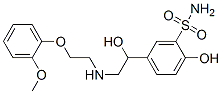 2-Hydroxy-5-[1-hydroxy-2-[[2-(2-methoxyphenoxy)ethyl]amino]ethyl]benzenesulfonamide 结构式