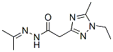 1H-1,2,4-Triazole-3-aceticacid,1-ethyl-5-methyl-,(1-methylethylidene)hydrazide(9CI) 结构式