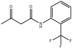 3-氧代-N-[2-(三氟甲基)苯基]丁酰胺 结构式