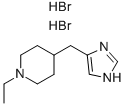 1-ETHYL-4-(1H-IMIDAZOL-4-YLMETHYL)-PIPERIDINE 2HBR 结构式