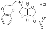 5-(3-(2-Chlorphenoxy)-propylamino)-5-desoxy-1,4:3,6-dianhydro-L-idit-2 -nitrat HCl [German] 结构式