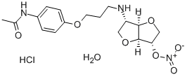 2-((3-(4-Acetaminophenoxy)propyl)amino)-1,4:3,6-dianhydro-2-deoxy-L-id itol 5-nitrate HCl H2O 结构式