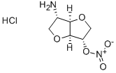 2-Amino-1,4:3,6-dianhydro-2-deoxy-L-iditol 5-nitrate monohydrochloride 结构式