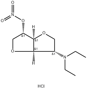 1,4:3,6-Dianhydro-2-deoxy-2-(diethylamino)-L-iditol 5-nitrate monohydr ochloride 结构式
