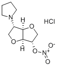 L-Iditol, 1,4:3,6-dianhydro-2-deoxy-2-(1-pyrrolidinyl)-, 5-nitrate, mo nohydrochloride 结构式