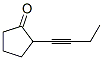 Cyclopentanone, 2-(1-butynyl)- (9CI) 结构式