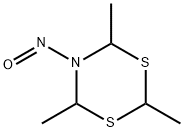 4H-1,3,5-DITHIAZINE, DIHYDRO-5-NITROSO-2,4,6-TRIMETHYL- 结构式