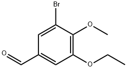 3-溴-5-乙氧基-4-甲氧基苯甲醛 结构式