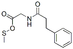 N-(3-phenylpropionyl)glycine methylthio ester 结构式