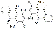 8,17-diamino-7,16-dichloro-6,15-dihydroanthrazine-5,9,14,18-tetrone  结构式