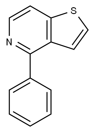4-苯基噻吩并[3,2-C]吡啶 结构式