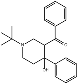 [1-(1,1-dimethylethyl)-4-hydroxy-4-phenylpiperidin-3-yl] phenyl ketone  结构式