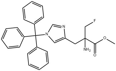 α-(FuoroMethyl)-1-trityl-DL-histidine Methyl Ester 结构式