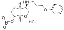 2-(3-Phenoxypropylamino)-2-desoxy-1,4:3,6-dianhydro-D-glucit-5-nitrat- hydrochlorid [German] 结构式