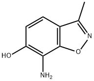 7-氨基-3-甲基苯并[D]异噁唑-6-醇 结构式