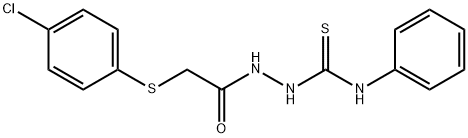 1-[2-(4-CHLOROPHENYLTHIO)ACETYL]-4-PHENYLTHIOSEMICARBAZIDE 结构式