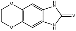 6,7-二氢-1H-[1,4]二氧杂芑并[2',3':4,5]苯并[D]咪唑-2-硫醇 结构式