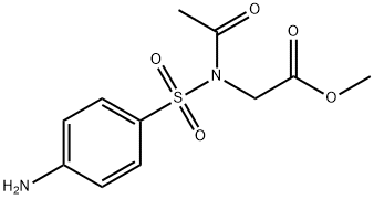methyl 2-[acetyl-(4-aminophenyl)sulfonyl-amino]acetate 结构式