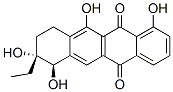 (7R,8R)-8-Ethyl-7,8,9,10-tetrahydro-1,7,8,11-tetrahydroxy-5,12-naphthacenedione 结构式