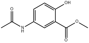 5-乙酰氨基-2-羟基苯甲酸甲酯 结构式