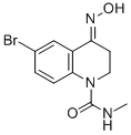 1(2H)-Quinolinecarboxamide, 6-bromo-3,4-dihydro-4-(hydroxyimino)-N-met hyl- 结构式