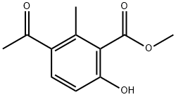 Benzoic acid, 3-acetyl-6-hydroxy-2-methyl-, methyl ester (9CI) 结构式