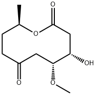 2,7-Oxecanedione,4-hydroxy-5-methoxy-10-methyl-,(4S,5R,10R)-(9CI) 结构式