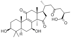 灵芝酸 B 结构式