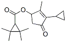 Cyclopropanecarboxylic acid, 2,2,3,3-tetramethyl-, 3-cyclopropyl-2-met hyl-4-oxo-2-cyclopenten-1-yl ester 结构式