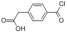 Benzeneacetic acid, 4-(chlorocarbonyl)- (9CI) 结构式
