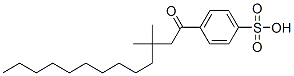 4-(3,3-dimethyl-1-oxotridecyl)benzenesulfonic acid 结构式