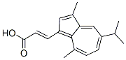 (2E)-3-(5-isopropyl-3,8-dimethylazulen-1-yl)acrylic acid 结构式