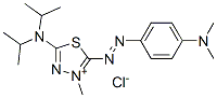 5-(diisopropylamino)-2-[[4-(dimethylamino)phenyl]azo]-3-methyl-1,3,4-thiadiazolium chloride 结构式