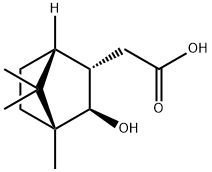 [1R-(2-内,3-外)]-3-羟基-4,7,7-三甲基二环[2.2.1]庚烷-2-乙酸 结构式
