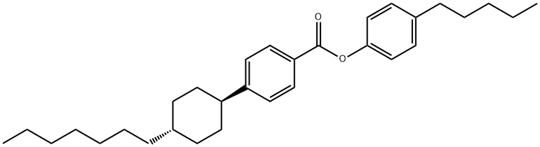 庚基环己基苯甲酸对戊基苯酚酯 结构式
