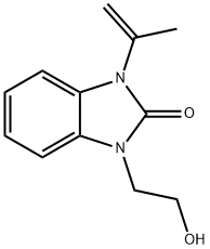 2H-BENZIMIDAZOL-2-ONE, 1,3-DIHYDRO-1-(2-HYDROXYETHYL)-3-(1-METHYLETHENYL)- 结构式