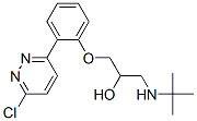 1-(tert-butylamino)-3-[2-(6-chloropyridazin-3-yl)phenoxy]propan-2-ol  结构式