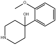 4-(2-甲氧苯基)哌啶-4-醇 结构式