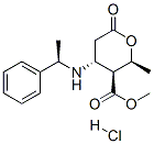 methyl [2S-[2alpha,3alpha,4beta(S*)]]-tetrahydro-2-methyl-6-oxo-4-[(1-phenylethyl)amino]-2H-pyran-3-carboxylate hydrochloride  结构式