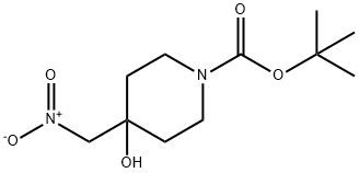 1-BOC-4-羟基-4-(硝基甲基)哌啶 结构式