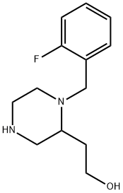 2-(1-(2-氟苄基)哌嗪-2-基)乙烷-1-醇 结构式