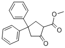 METHYL 4,4-DIPHENYL-2-OXOCYCLOPENTANECARBOXYLATE 结构式