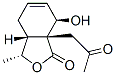 1(3H)-Isobenzofuranone,3a,4,7,7a-tetrahydro-7-hydroxy-3-methyl-7a-(2-oxopropyl)-,(3R,3aR,7R,7aR)-(9CI) 结构式