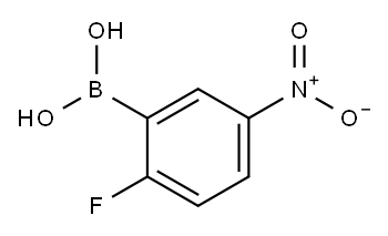 2-氟-5-硝基苯硼酸 结构式