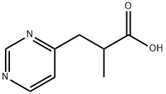 2-甲基-3-嘧啶-4-基丙酸 结构式