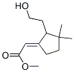 Acetic acid, [2-(2-hydroxyethyl)-3,3-dimethylcyclopentylidene]-, methyl ester (9CI) 结构式