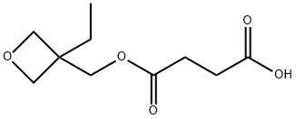 Butanedioic acid, mono[(3-ethyl-3-oxetanyl)methyl] ester (9CI) 结构式