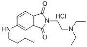 4-Butylamino-N-(2-(diethylamino)ethyl)phthalimide hydrochloride 结构式